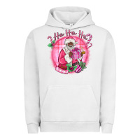 Pigment Lunar Rock ho ho ho pink black santa christmas Urban Hoodie - MaliasSmallBusiness