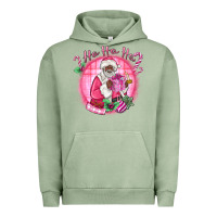 Pigment Oil Green ho ho ho pink black santa christmas Urban Hoodie - MaliasSmallBusiness