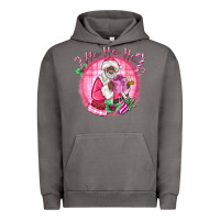 Pigment Tornado ho ho ho pink black santa christmas Urban Hoodie - MaliasSmallBusiness