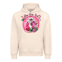 Sandshell ho ho ho pink black santa christmas Urban Hoodie - MaliasSmallBusiness