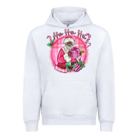White ho ho ho pink black santa christmas Urban Hoodie - MaliasSmallBusiness