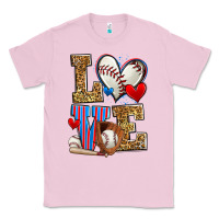 Bubblegum Pink love baseball Classic Tee - Zillion Design Studio