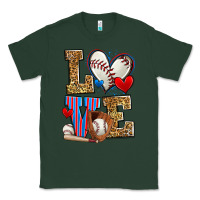 Sports Green love baseball Classic Tee - Zillion Design Studio