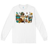 White indian headdress coffee cups Long Sleeve Tee - Zillion Design Studio
