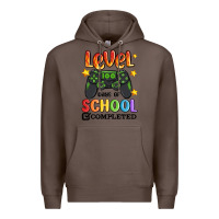 Coffee level 100 days of school completed Premium Hoodie - MaliasSmallBusiness