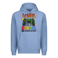 Colony Blue level 100 days of school completed Premium Hoodie - MaliasSmallBusiness