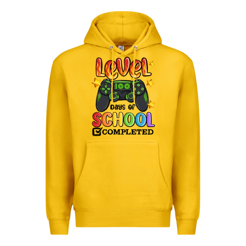 Level 100 Days Of School Completed Premium Hoodie by MaliasSmallBusiness | Teevron