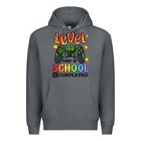 Rock level 100 days of school completed Premium Hoodie - MaliasSmallBusiness