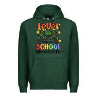 Sports Green level 100 days of school completed Premium Hoodie - MaliasSmallBusiness
