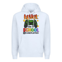White level 100 days of school completed Premium Hoodie - MaliasSmallBusiness