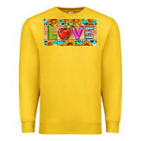 Lemon love and sunflower with pen and apple license plate template Premium Sweatshirt - Artiststas