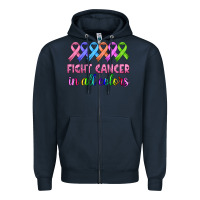 Navy fight cancer in all colors Zipper Hoodie - HRA Design Shop