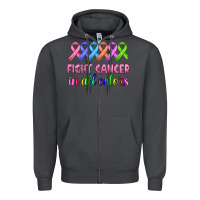 Smoke fight cancer in all colors Zipper Hoodie - HRA Design Shop