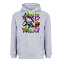 Heather Grey trick rawr treat Heavyweight Hoodie - BundleAndBundleShop