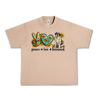 Burro peace love st. bernard Urban Heavy Tee - texasbilliewilder