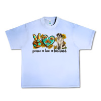Grape Ice peace love st. bernard Urban Heavy Tee - texasbilliewilder