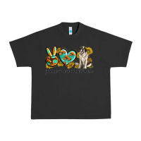 Pigment Black peace love st. bernard Urban Heavy Tee - texasbilliewilder