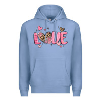 Colony Blue love valentines day Premium Hoodie - MaliasSmallBusiness