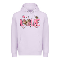Lilac love valentines day Premium Hoodie - MaliasSmallBusiness