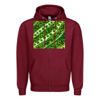 Burgundy St. Patrick's Day leopard tumbler Zipper Hoodie - Neo Western