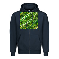 Navy St. Patrick's Day leopard tumbler Zipper Hoodie - Neo Western