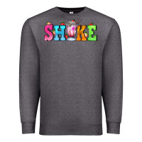 Charcoal Heather shake with milkshake Premium Sweatshirt - AdoDesignShop