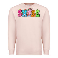 Pale Pink shake with milkshake Premium Sweatshirt - AdoDesignShop