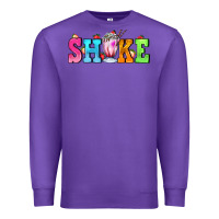 Purple shake with milkshake Premium Sweatshirt - AdoDesignShop