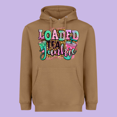 Loaded Tea Junkie Heavyweight Hoodie Designed By Jasminsmagicworld