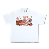 White pigs coffee cups Urban Heavy Tee - texasbilliewilder