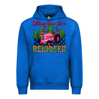 Cobalt nothing runs like a reindeer Urban Hoodie - MaliasSmallBusiness