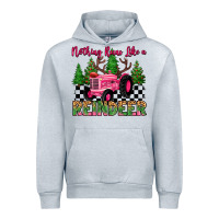 Heather Grey nothing runs like a reindeer Urban Hoodie - MaliasSmallBusiness
