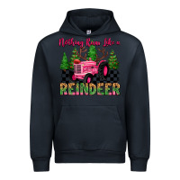 Navy nothing runs like a reindeer Urban Hoodie - MaliasSmallBusiness