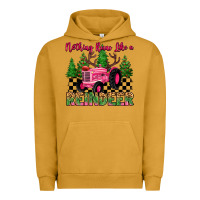 Pigment Peanut Butter nothing runs like a reindeer Urban Hoodie - MaliasSmallBusiness