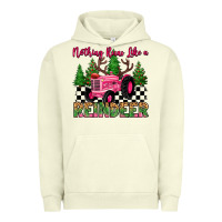 Pigment Pistachio nothing runs like a reindeer Urban Hoodie - MaliasSmallBusiness