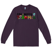 Plum one merry teacher Long Sleeve Tee - RanaPortraitStore