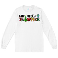 White one merry teacher Long Sleeve Tee - RanaPortraitStore