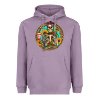 Lavender western skeleton coffee sunflowers Heavyweight Hoodie - Artiststas