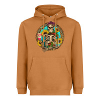 Meerkat western skeleton coffee sunflowers Heavyweight Hoodie - Artiststas