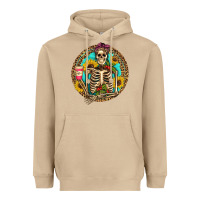 Mushroom western skeleton coffee sunflowers Heavyweight Hoodie - Artiststas