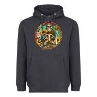 Smoke western skeleton coffee sunflowers Heavyweight Hoodie - Artiststas