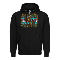 Black rodeo Zipper Hoodie - SublimationCraftShop
