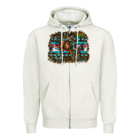 Oatmeal Heather rodeo Zipper Hoodie - SublimationCraftShop
