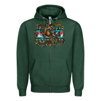 Sports Green rodeo Zipper Hoodie - SublimationCraftShop