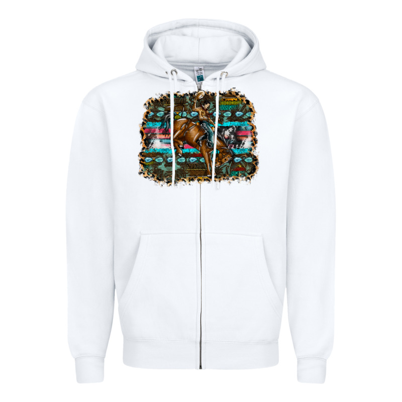 Rodeo Zipper Hoodie by SublimationCraftShop | Teevron