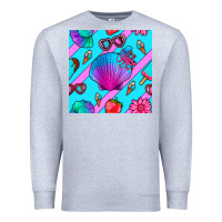 Heather Grey sea shell Premium Sweatshirt - BundleAndBundleShop