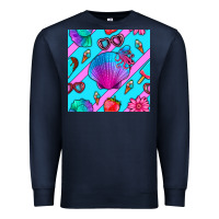 Navy sea shell Premium Sweatshirt - BundleAndBundleShop