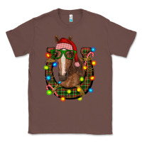 Chestnut christmas horseshoe with horse Classic Tee - RanaPortraitStore