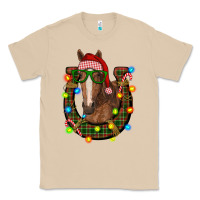 Mushroom christmas horseshoe with horse Classic Tee - RanaPortraitStore