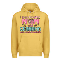 Antique Gold i have two titles mom and grandma and i rock them Premium Hoodie - MaliasSmallBusiness
